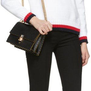 Authentic FENDI Kan I scalloped shoulder bag